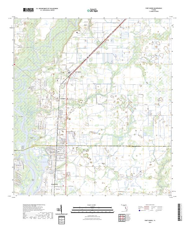 Fort Ogden, FL — USGS 7.5-minute topo (2024)