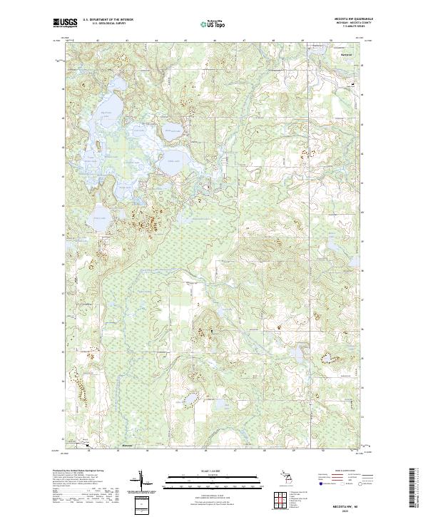 Mecosta NW, MI — USGS 7.5-minute topo (2023)