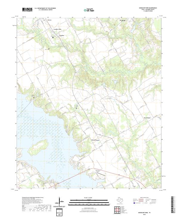 Goodlow Park, TX — USGS 7.5-minute topo (2022)