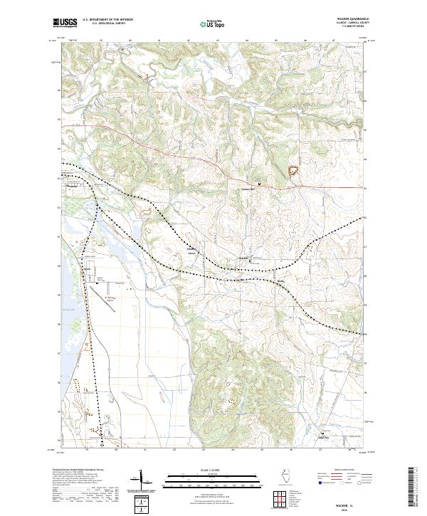 Wacker, IL — USGS 7.5-minute topo (2024)