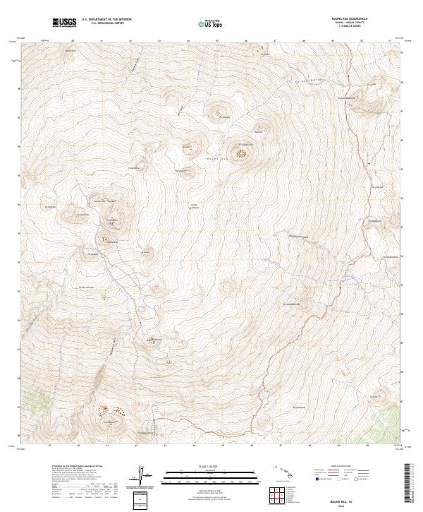 Mauna Kea, HI — USGS 7.5-minute topo (2024)
