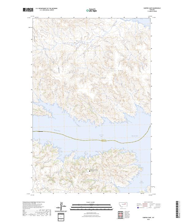 Harper Camp, MT — USGS 7.5-minute topo (2024)