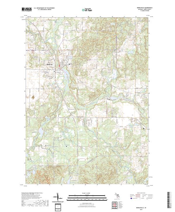 Middleville, MI — USGS 7.5-minute topo (2023)