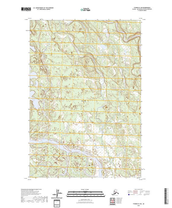 Tyonek D-3 NE, AK — USGS 7.5-minute topo (2023)