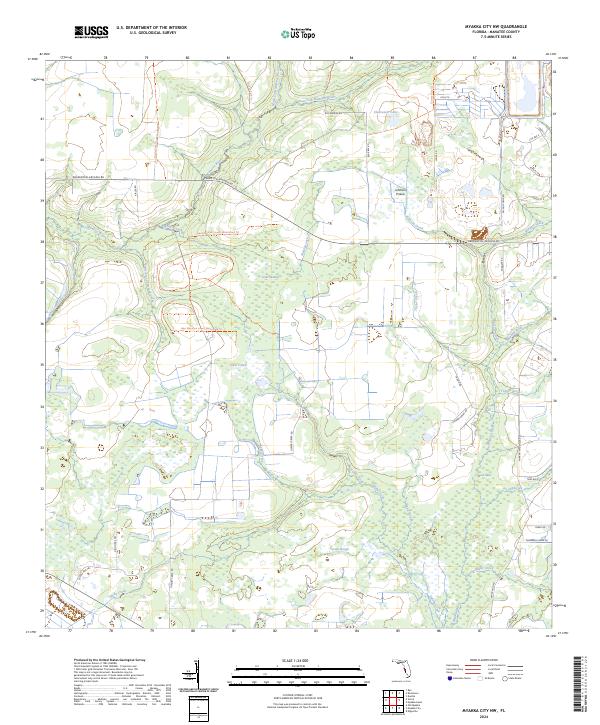 Myakka City NW, FL — USGS 7.5-minute topo (2024)