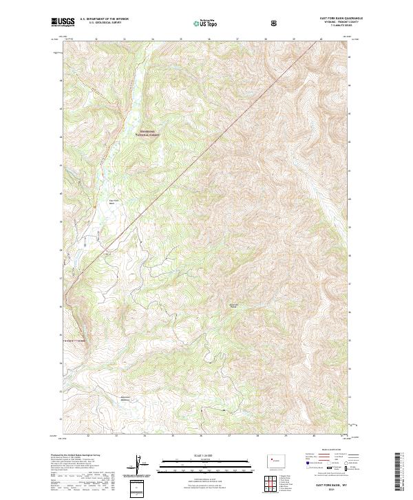 East Fork Basin, WY — USGS 7.5-minute topo (2021)