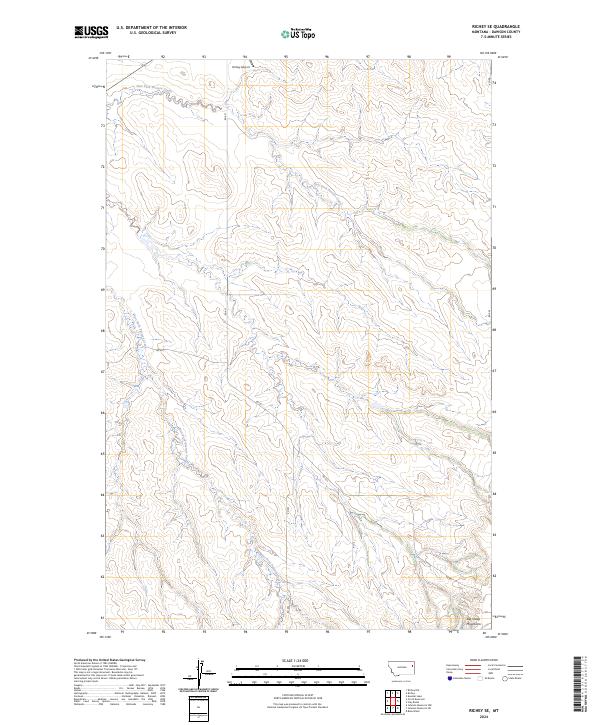 Richey SE, MT — USGS 7.5-minute topo (2024)