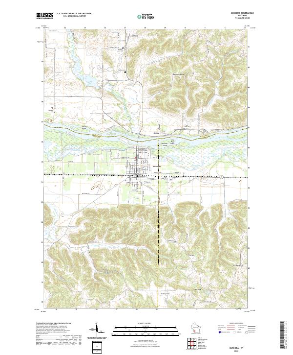 Muscoda, WI — USGS 7.5-minute topo (2022)