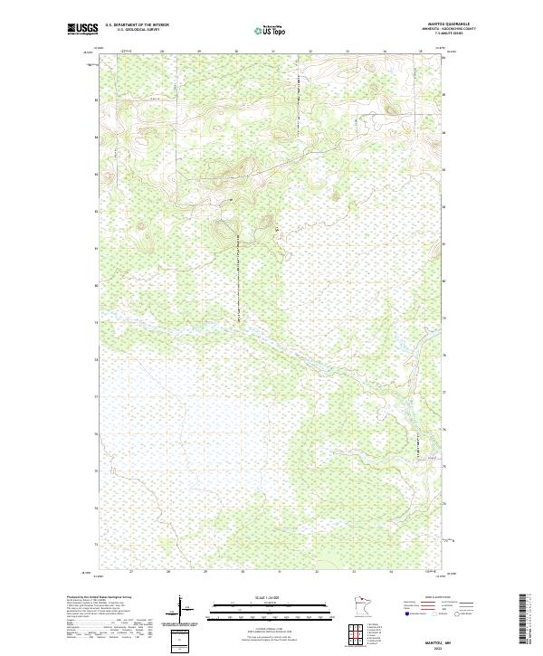 Manitou, MN — USGS 7.5-minute topo (2022)
