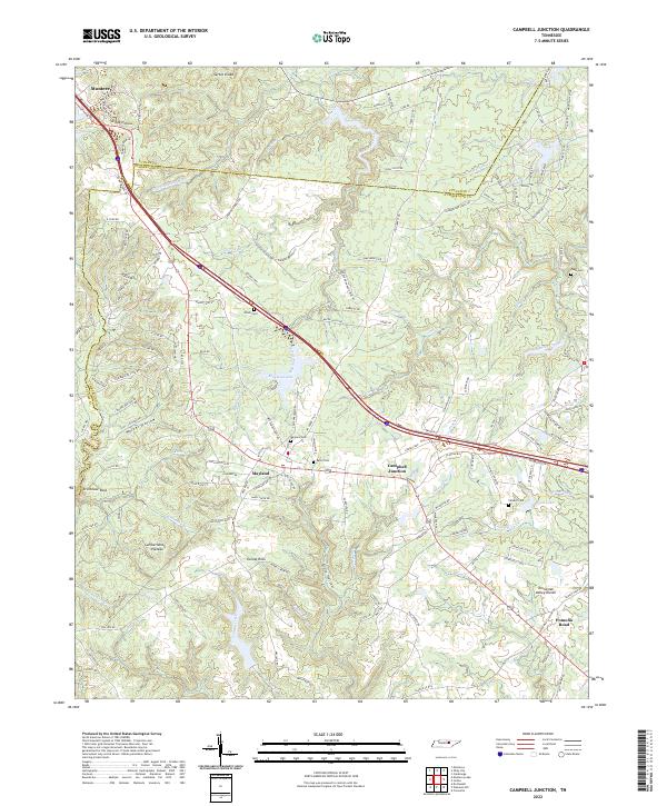 Campbell Junction, TN — USGS 7.5-minute topo (2022)
