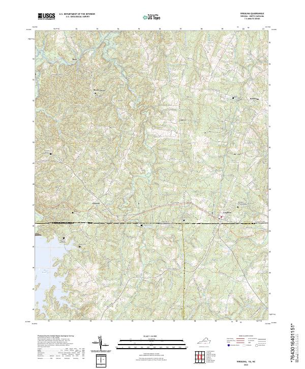 Virgilina, VA-NC — USGS 7.5-minute topo (2022)