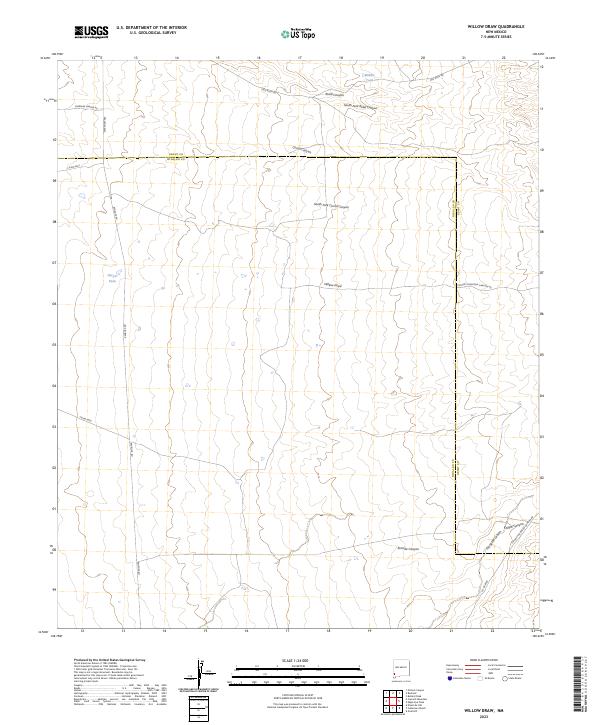 Willow Draw, NM — USGS 7.5-minute topo (2023)