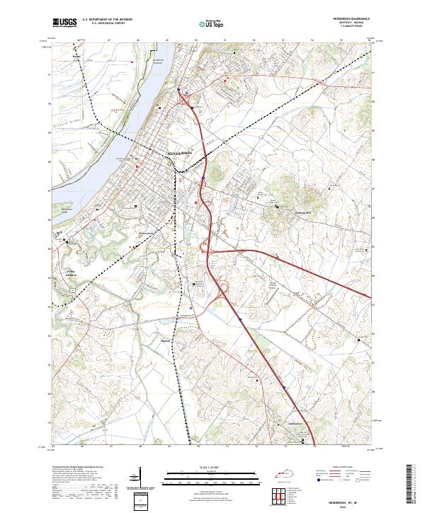 Henderson, KY-IN — USGS 7.5-minute topo (2022)