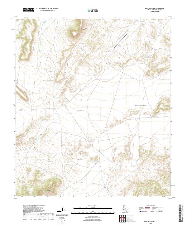 Dove Mountain, TX — USGS 7.5-minute topo (2022)