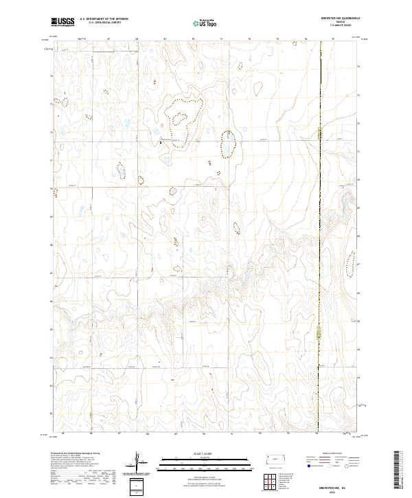 Brewster NW, KS — USGS 7.5-minute topo (2022)