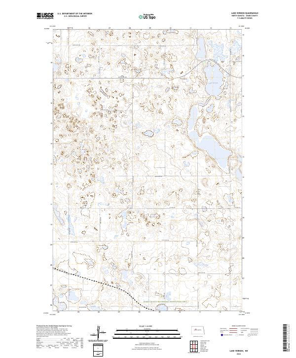 Lake Vernon, ND — USGS 7.5-minute topo (2024)