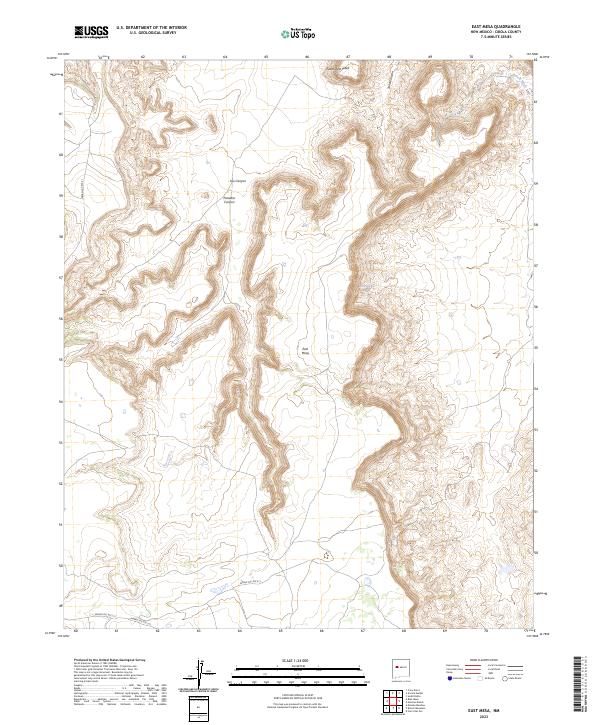 East Mesa, NM — USGS 7.5-minute topo (2023)
