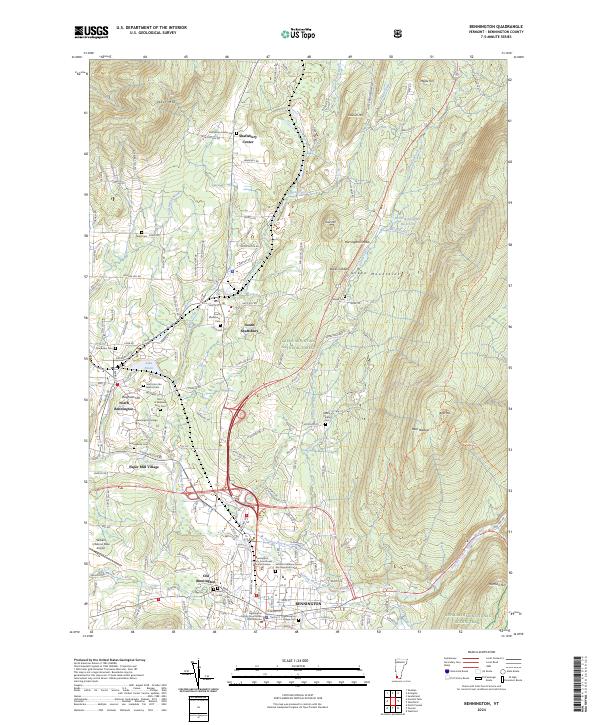 Bennington, VT — USGS 7.5-minute topo (2024)