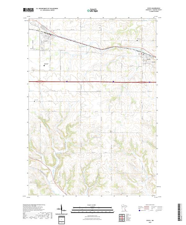 Eyota, MN — USGS 7.5-minute topo (2022)