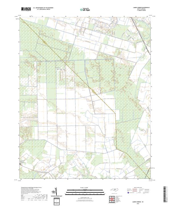 Lambs Corner, NC — USGS 7.5-minute topo (2022)