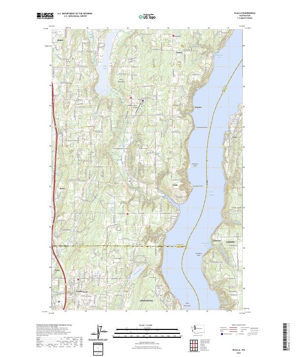 Olalla, WA — USGS 7.5-minute topo (2023)