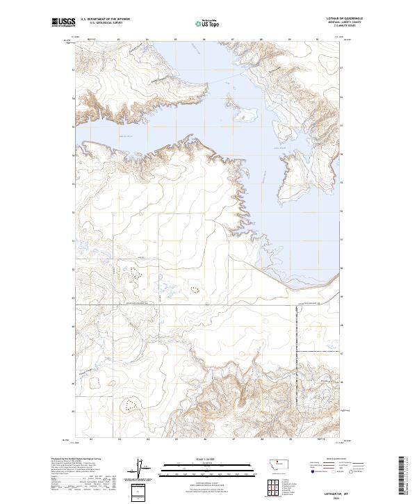 Lothair SW, MT — USGS 7.5-minute topo (2024)
