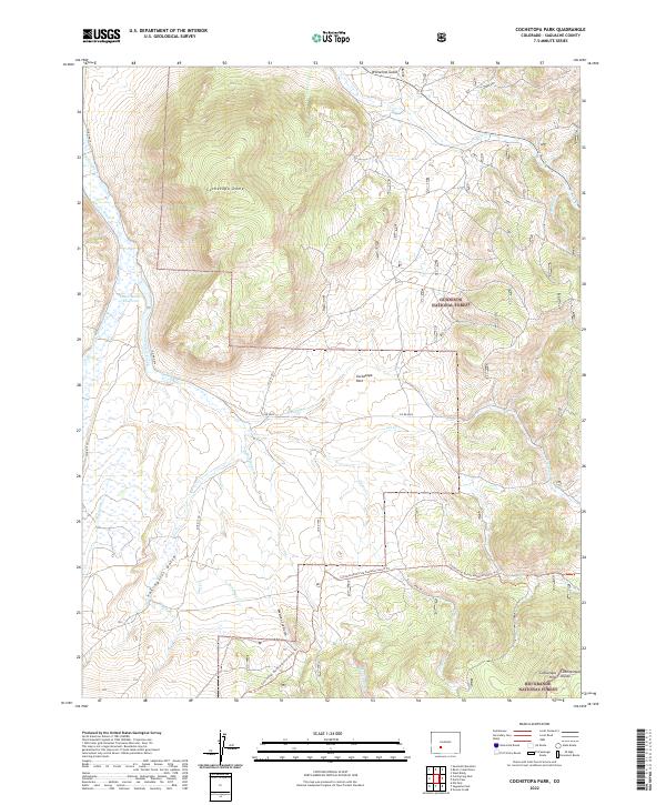 Cochetopa Park, CO — USGS 7.5-minute topo (2022)