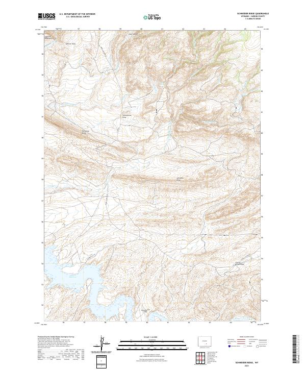 Schneider Ridge, WY — USGS 7.5-minute topo (2021)