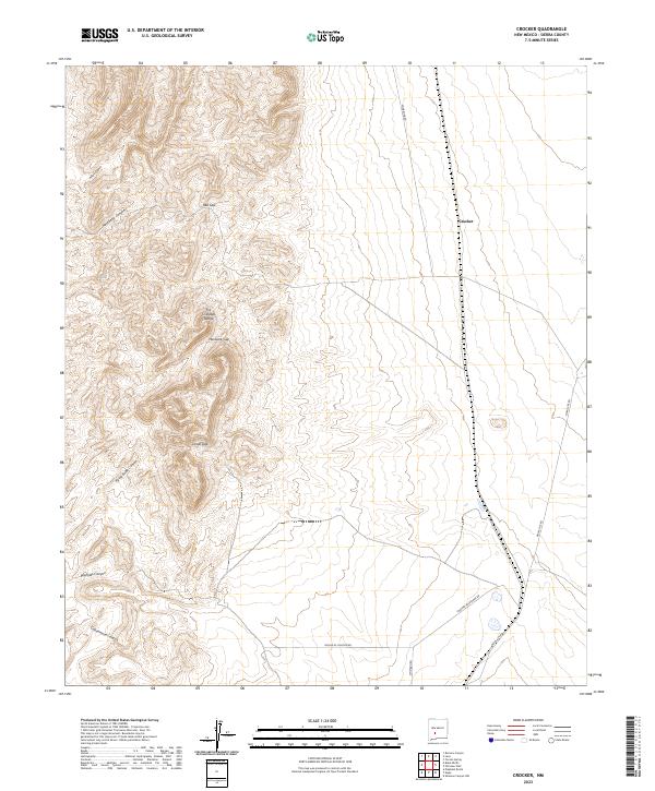 Crocker, NM — USGS 7.5-minute topo (2023)
