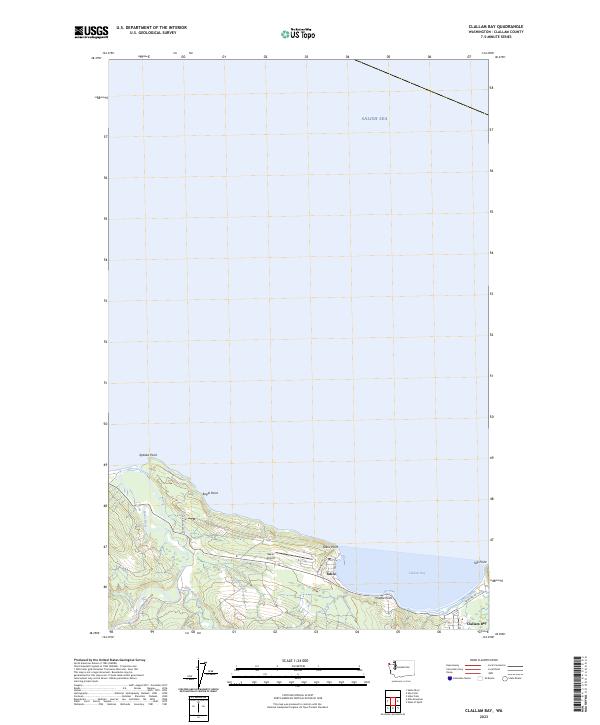 Clallam Bay, WA — USGS 7.5-minute topo (2023)