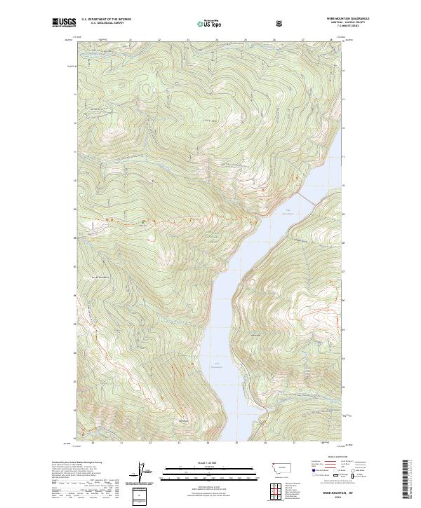 Webb Mountain, MT — USGS 7.5-minute topo (2024)
