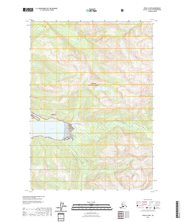 Sitka A-4 NW, AK — USGS 7.5-minute topo (2021)