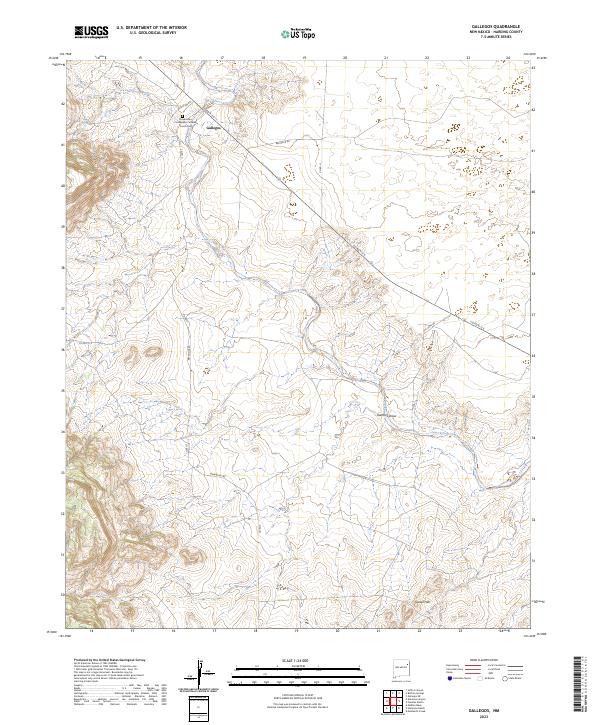 Gallegos, NM — USGS 7.5-minute topo (2023)