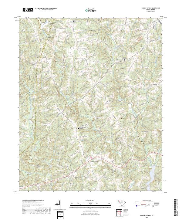 Hickory Tavern, SC — USGS 7.5-minute topo (2024)