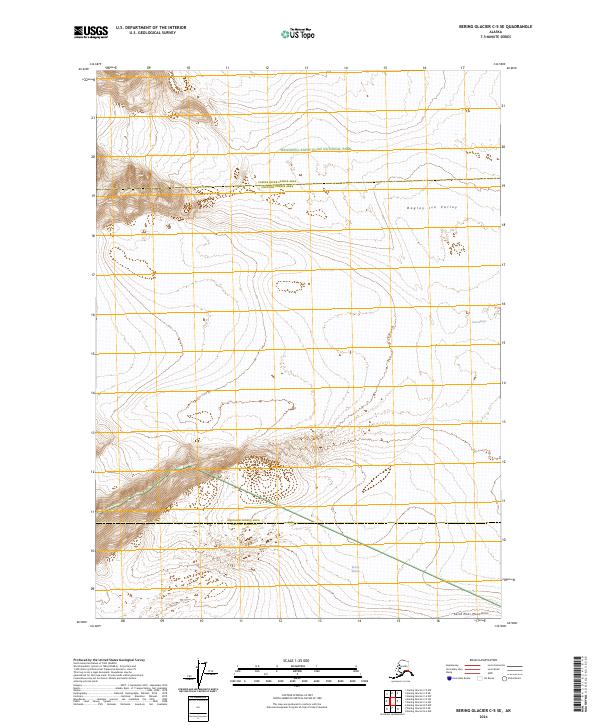 Bering Glacier C-5 SE, AK — USGS 7.5-minute topo (2024)