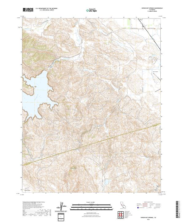Byron Hot Springs, CA — USGS 7.5-minute topo (2021)