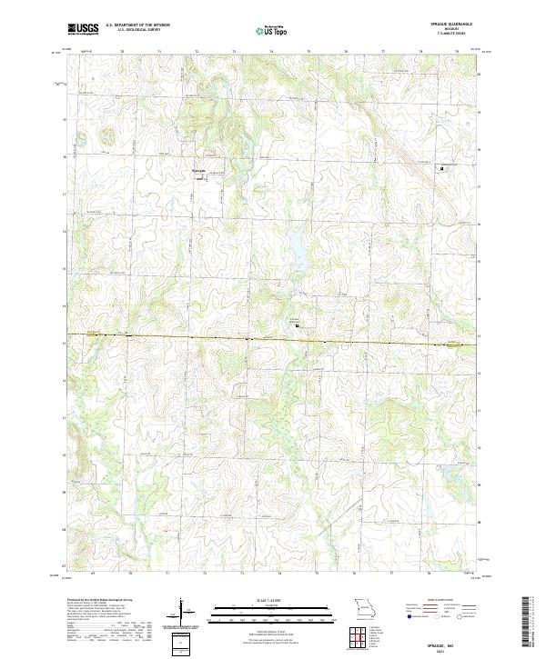 Sprague, MO — USGS 7.5-minute topo (2021)