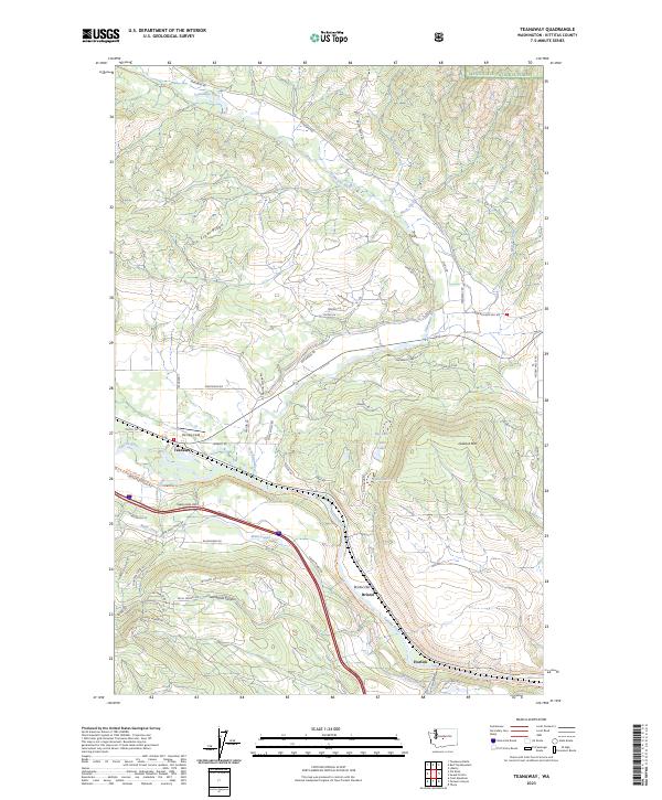 Teanaway, WA — USGS 7.5-minute topo (2023)