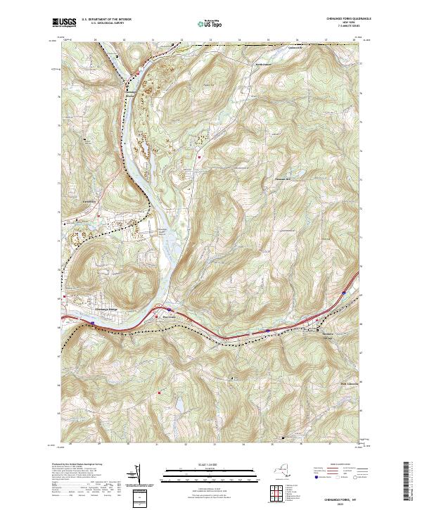 Chenango Forks, NY — USGS 7.5-minute topo (2023)