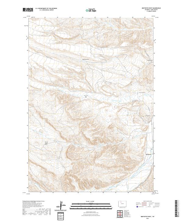 Meeteetse West, WY — USGS 7.5-minute topo (2021)