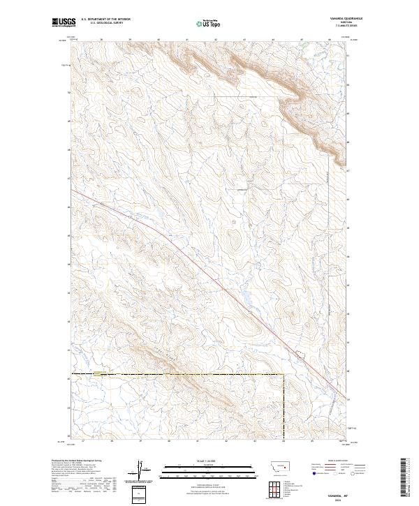 Vananda, MT — USGS 7.5-minute topo (2024)