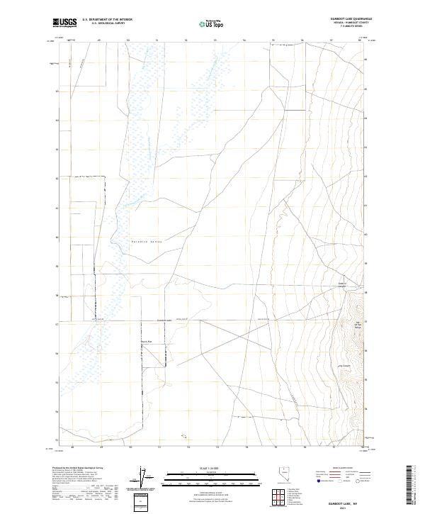 Gumboot Lake, NV — USGS 7.5-minute topo (2021)