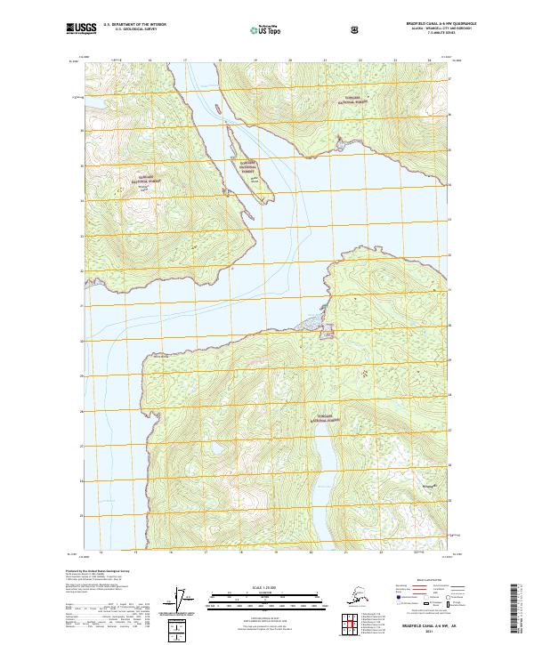 Bradfield Canal A-6 NW, AK — USGS 7.5-minute topo (2021)