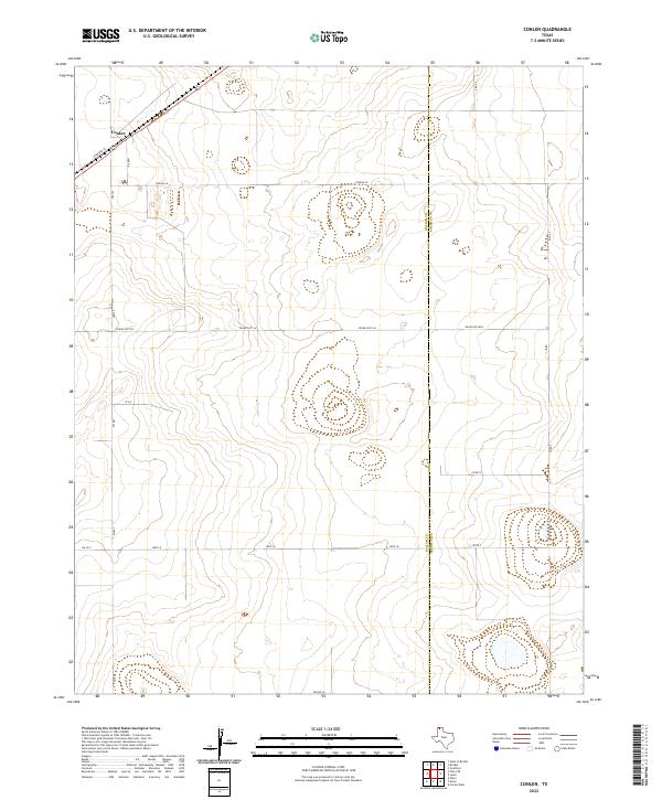 Conlen, TX — USGS 7.5-minute topo (2022)