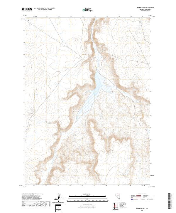 Desert Ranch, NV — USGS 7.5-minute topo (2021)