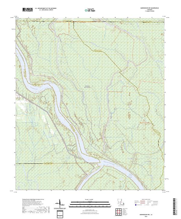 Maringouin NW, LA — USGS 7.5-minute topo (2024)