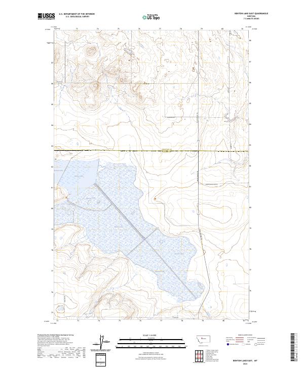 Benton Lake East, MT — USGS 7.5-minute topo (2024)