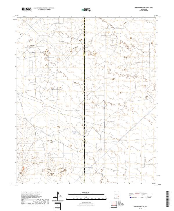 Greenwood Lake, NM — USGS 7.5-minute topo (2023)