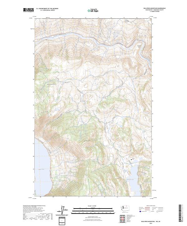 Bullfrog Mountain, WA-BC — USGS 7.5-minute topo (2023)