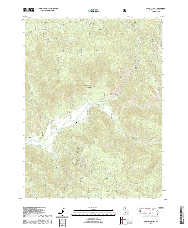 Genesee Valley, CA — USGS 7.5-minute topo (2022)